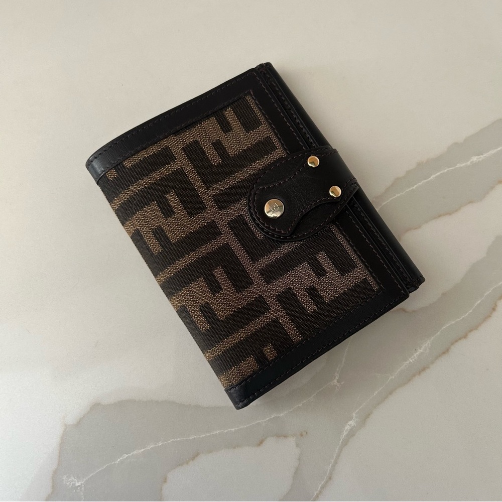 Fendi Zucca compact wallet